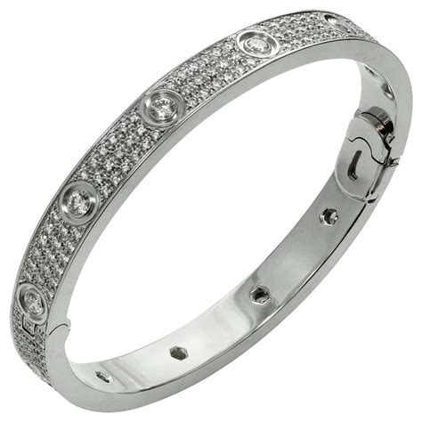 cartier love pave bracelet|Cartier Love Bracelet for sale.